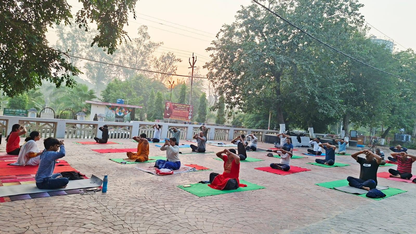 Community Yoga Session at Shaheed Smarak